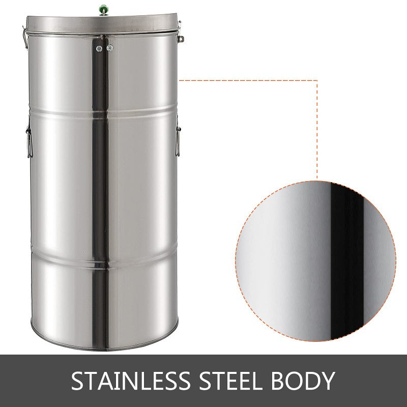 Manual Stainless Steel Honey Extractor, 2 Frame Manual Processing Centrifuge, 20KG Large Capacity Honeycomb Spinner for Beekeeping