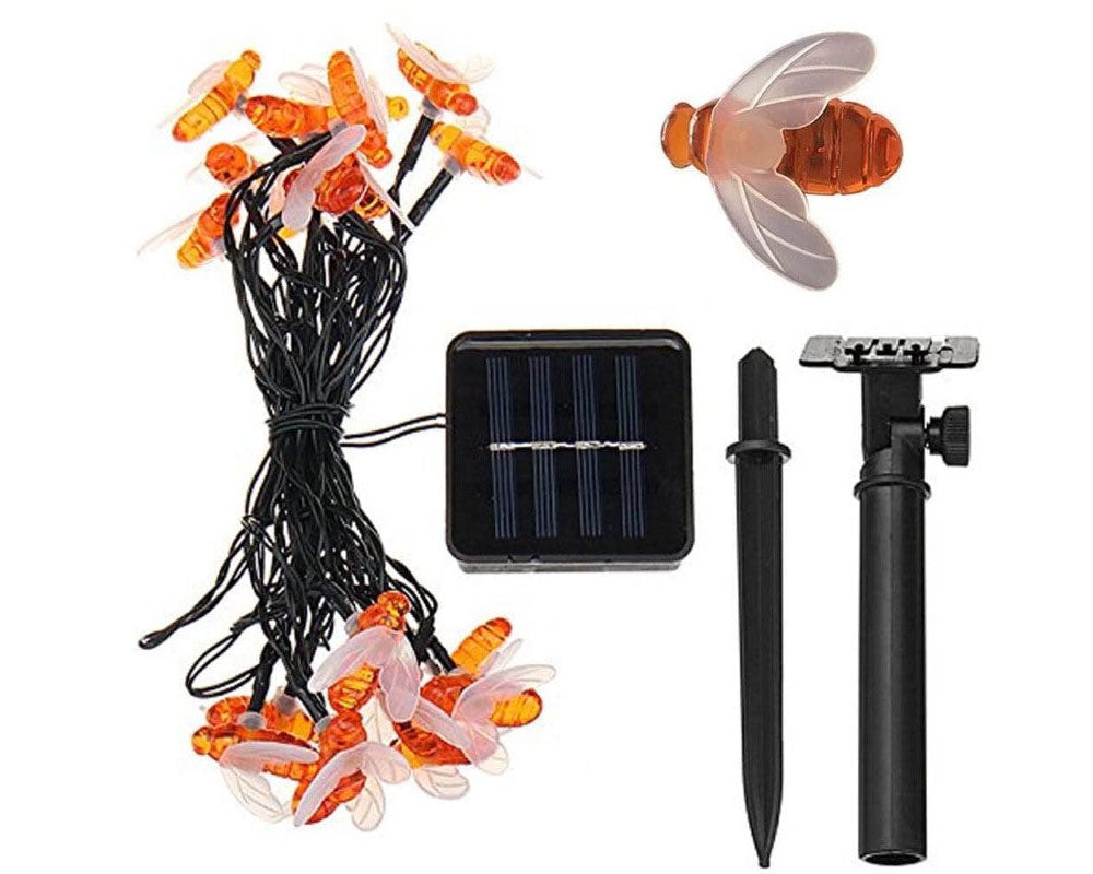 Honeybee Solar Fairy String Lights 30 Led