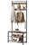 Wooden Coat Rack with Shelves Hooks by VASAGLE