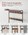 Wooden Coat Rack with Shelves Hooks by VASAGLE