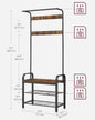 Vasagle Coat Rack Stand with Shoe Storage Bench