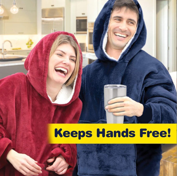 Wearable Blanket Hoodie For Women And Men, Oversized Hooded Blankets Sweatshirt