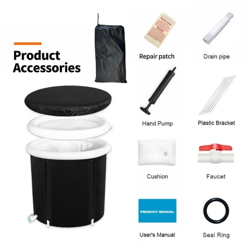 Large Ice Bath Tub with Lid