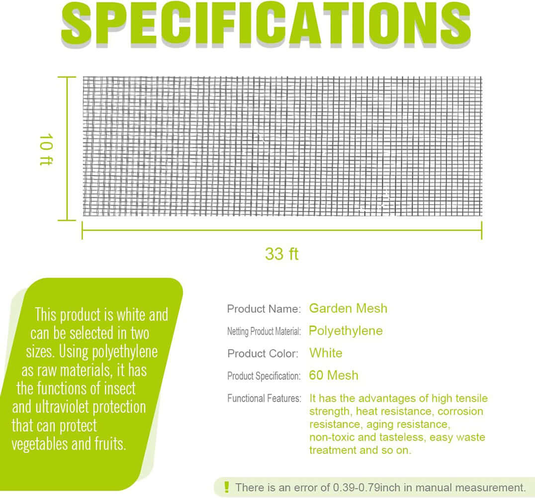 Garden Netting Plant, Covers Insect Barrier Mesh Bird Nettings