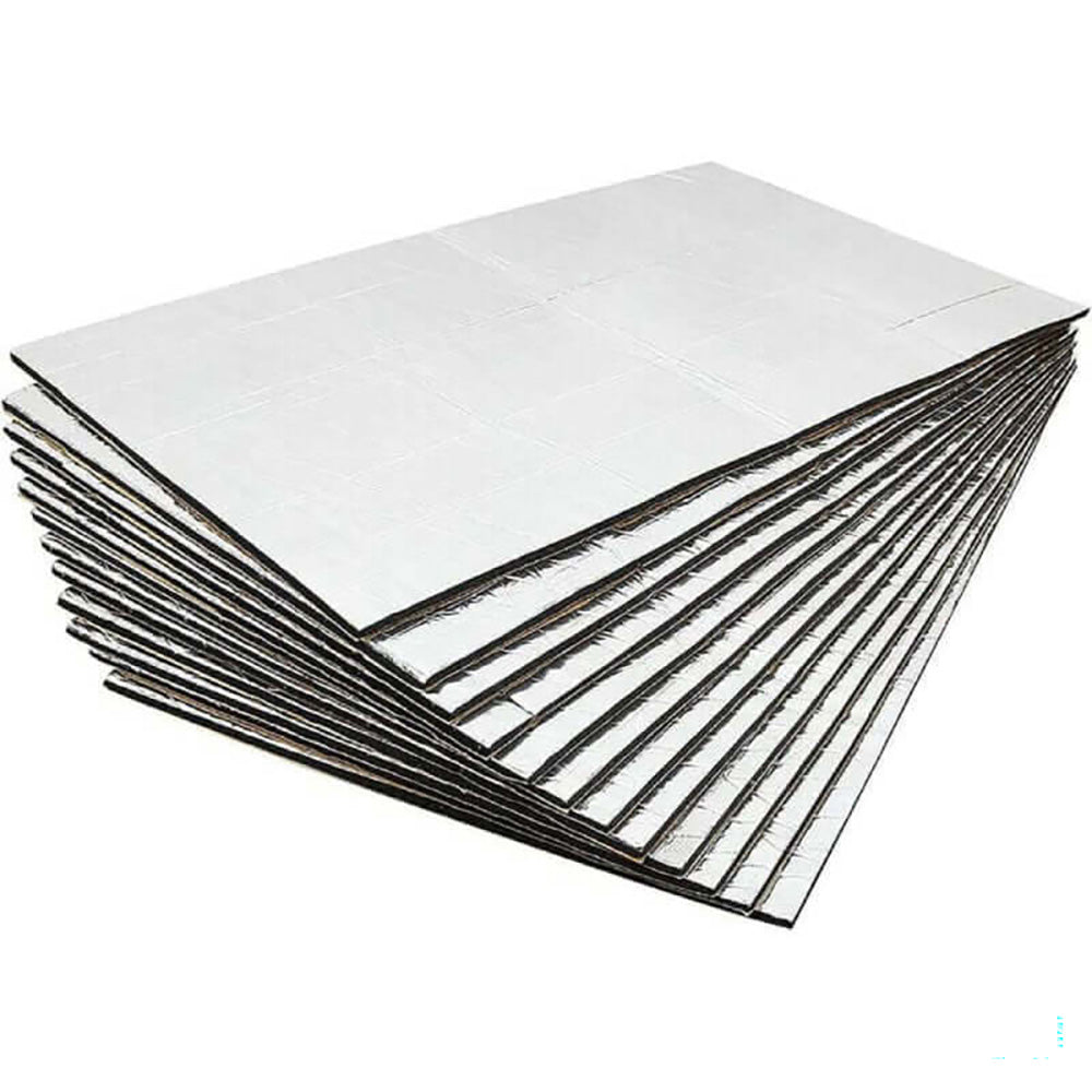 10PCS Car Heat Shield Mat Sound Deadener, 50x30CM Automotive Dampening Insulation for Noise Proofing, Vibration Resistance - Perfect for Doors, Floors, Hood, Trunk, and More