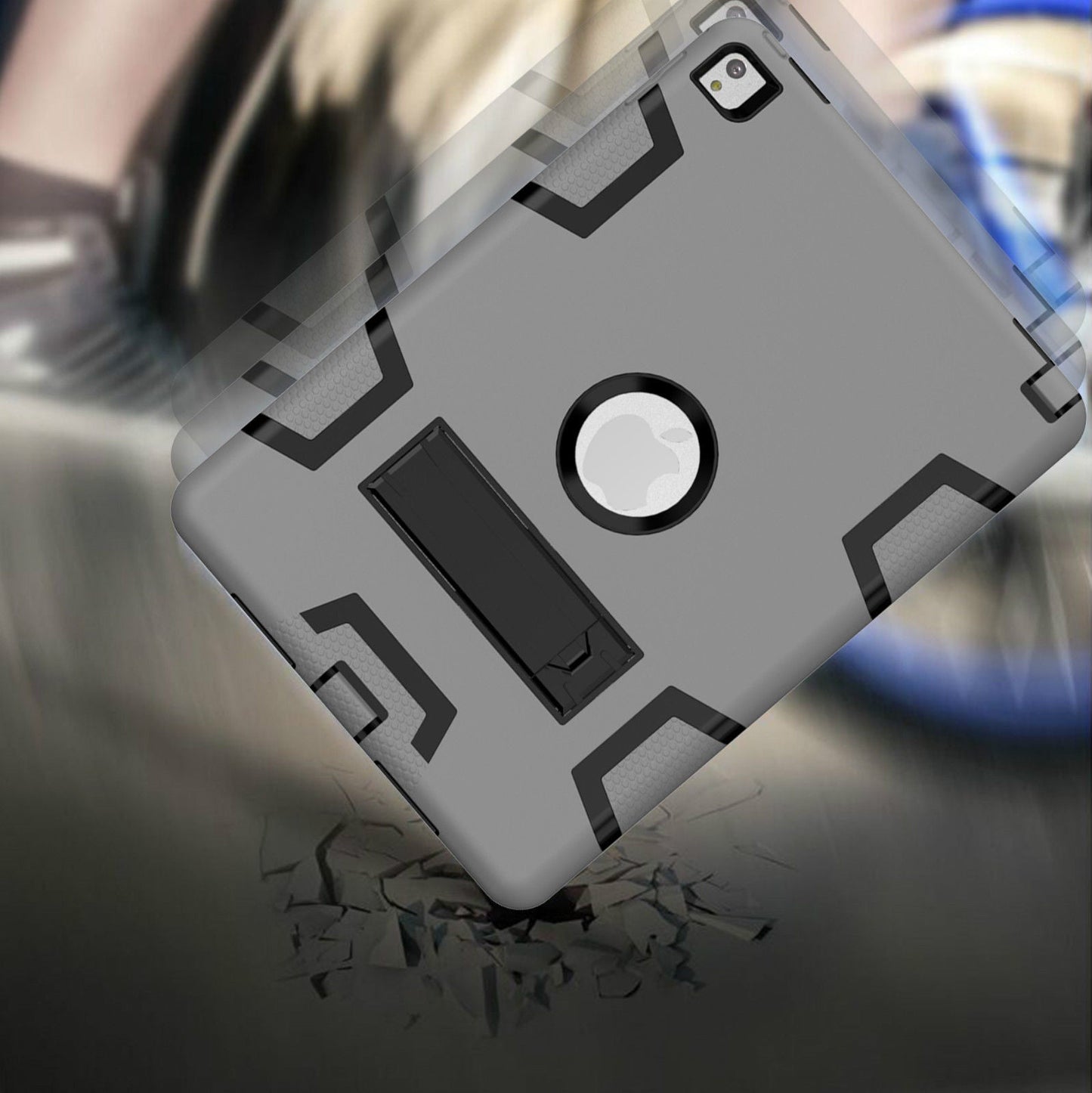 iPad 4 Case Shockproof Anti-Slip Back