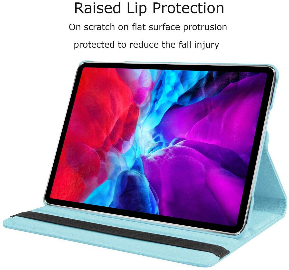 Case Cover For iPad Air 4, 360 Degree Rotating Stand PU Leather