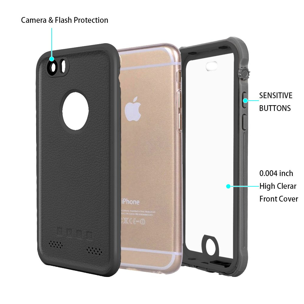 iPhone 6 Case Waterproof – Full Sealed iPhone 6 Case with IP68 Protection & Wireless Charging