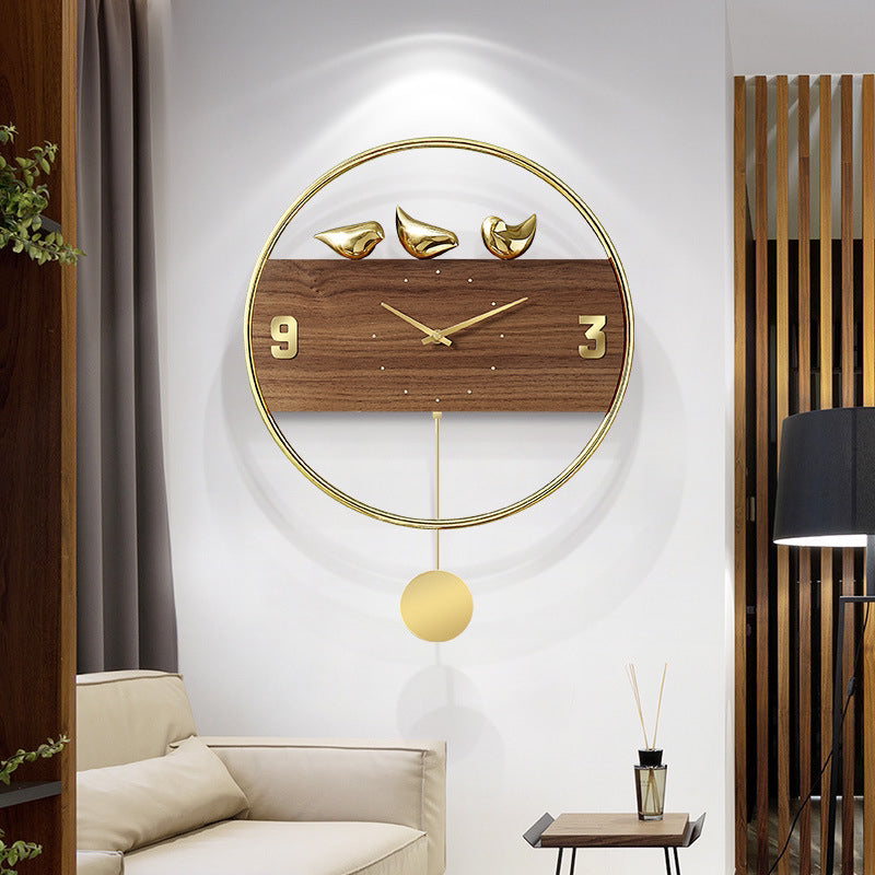 Big Retro Wrought Iron Wall Clock