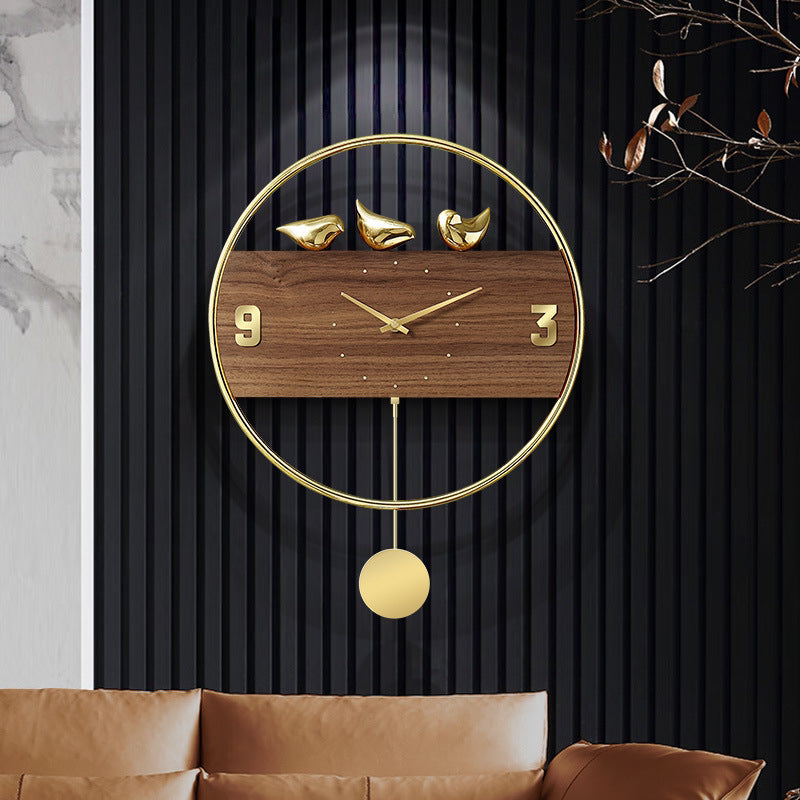 Big Retro Wrought Iron Wall Clock