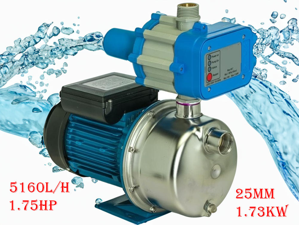 Jet High Pressure Booster Pump 1.75HP 13000W – Stainless Steel Water Pump for Household Garden Use