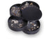 4-Layer Rotatable Jewelry Storage Box with Lid -Black
