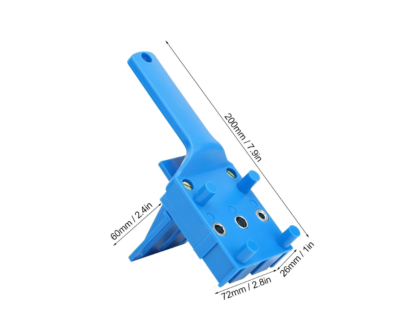Handheld Woodworking Doweling Jig Drill Kit Wood Dowel Drilling Hole Saw
