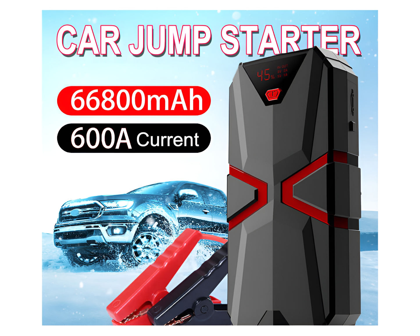 Car Jump Starter Power Bank Booster