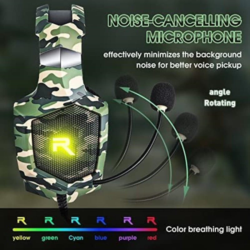 Gaming Headset Onikuma K8 Gaming Headset LED Surround Sound Mic