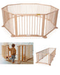 Baby Toddler Deluxe Kids Wooden Large Play pen 8 Panel