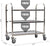 3-Tier Stainless Steel Kitchen Trolley - Durable Storage Cart for Kitchen, Hotel, and Medical Use
