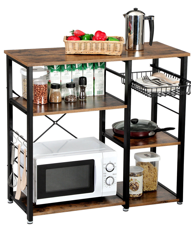 VASAGLE Kitchen Shelf Organiser Microwave Oven Stand