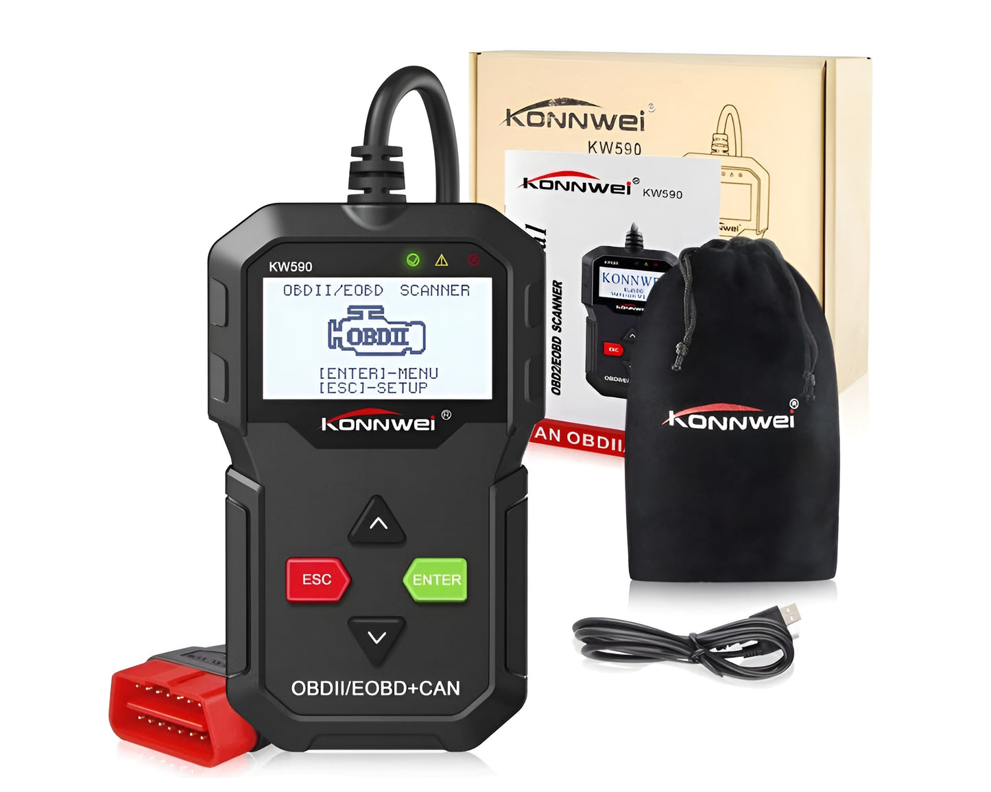 Obd2 Scanner KONNWEI KW590 Obd2 Scanner Automotive Diagnostic Tool
