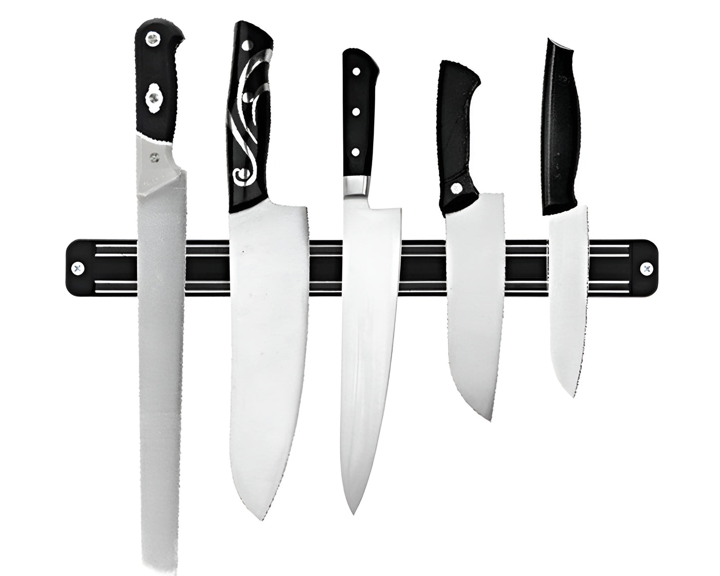 Magnetic Knife Holder Wall Mount Black