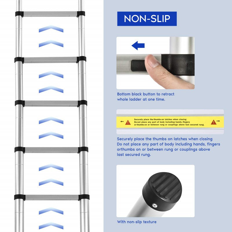 2.6M Telescopic Foldable Ladder