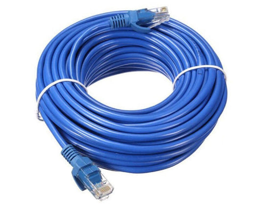 RJ45 Ethernet Cable 15M Cat5e – High-Speed RJ45 Ethernet Cable for Internet, Audio & Video (Blue)
