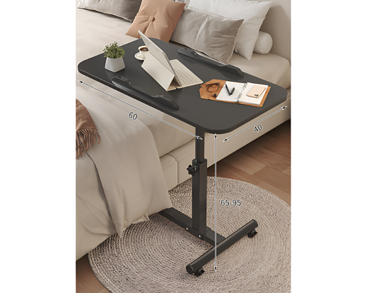 Portable Overbed Table Adjustable Rolling Laptop Desk