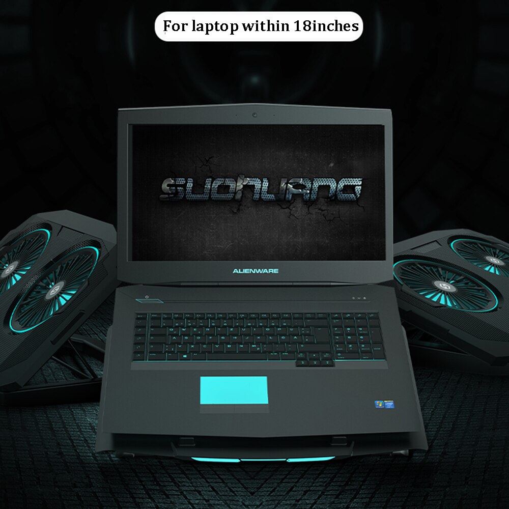 Laptop LED Cooling Stand Pad Cooler