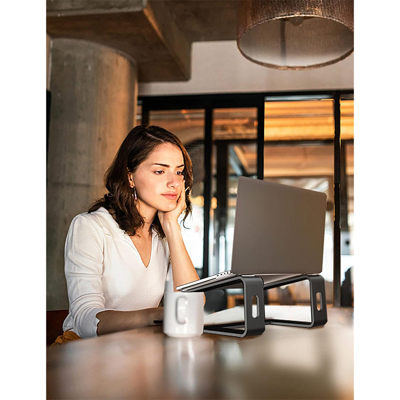 Laptop Stand for Desk – Ergonomic Aluminum Laptop Stand with Cooling Design & Universal Fit