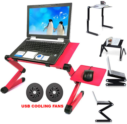 Folding Laptop Table – Portable Desk with Mouse Holder