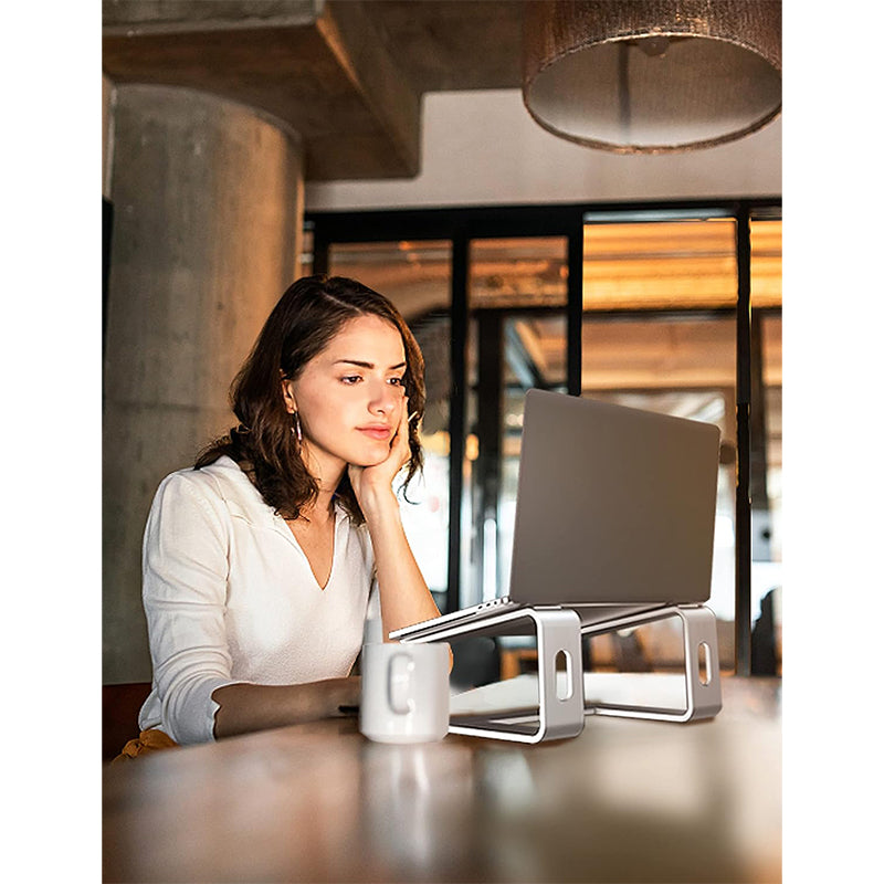 Laptop Stand for Desk – Ergonomic Aluminum Laptop Stand with Cooling Design & Universal Fit