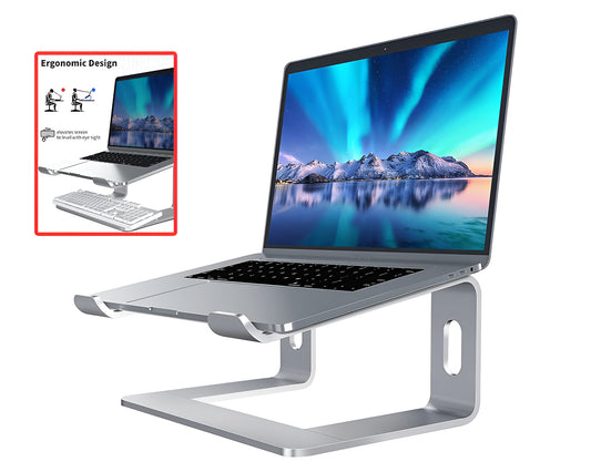 Laptop Stand for Desk – Ergonomic Aluminum Laptop Stand with Cooling Design & Universal Fit