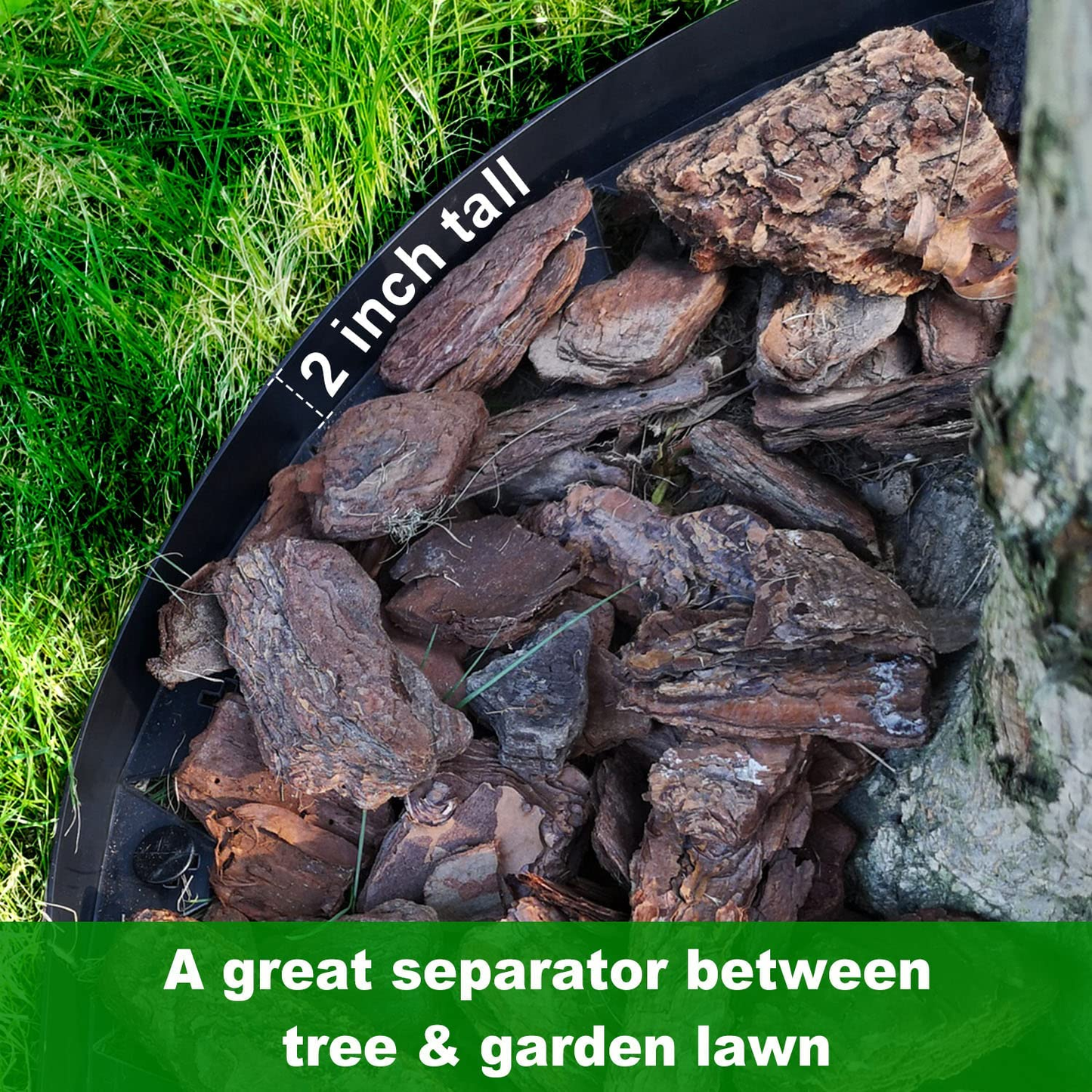 2PCS 10M No-Dig Lawn Edging Border – Easy Installation Flexible Garden Edging with 30 Ground Pegs