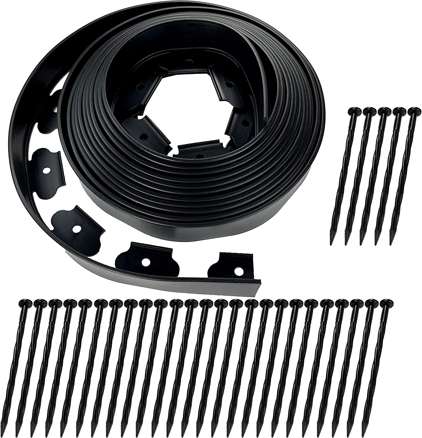 6PCS No-Dig Lawn Edging Border - Easy to Install Flexible Garden Border for Flower Beds, Pathways, and Driveways10M