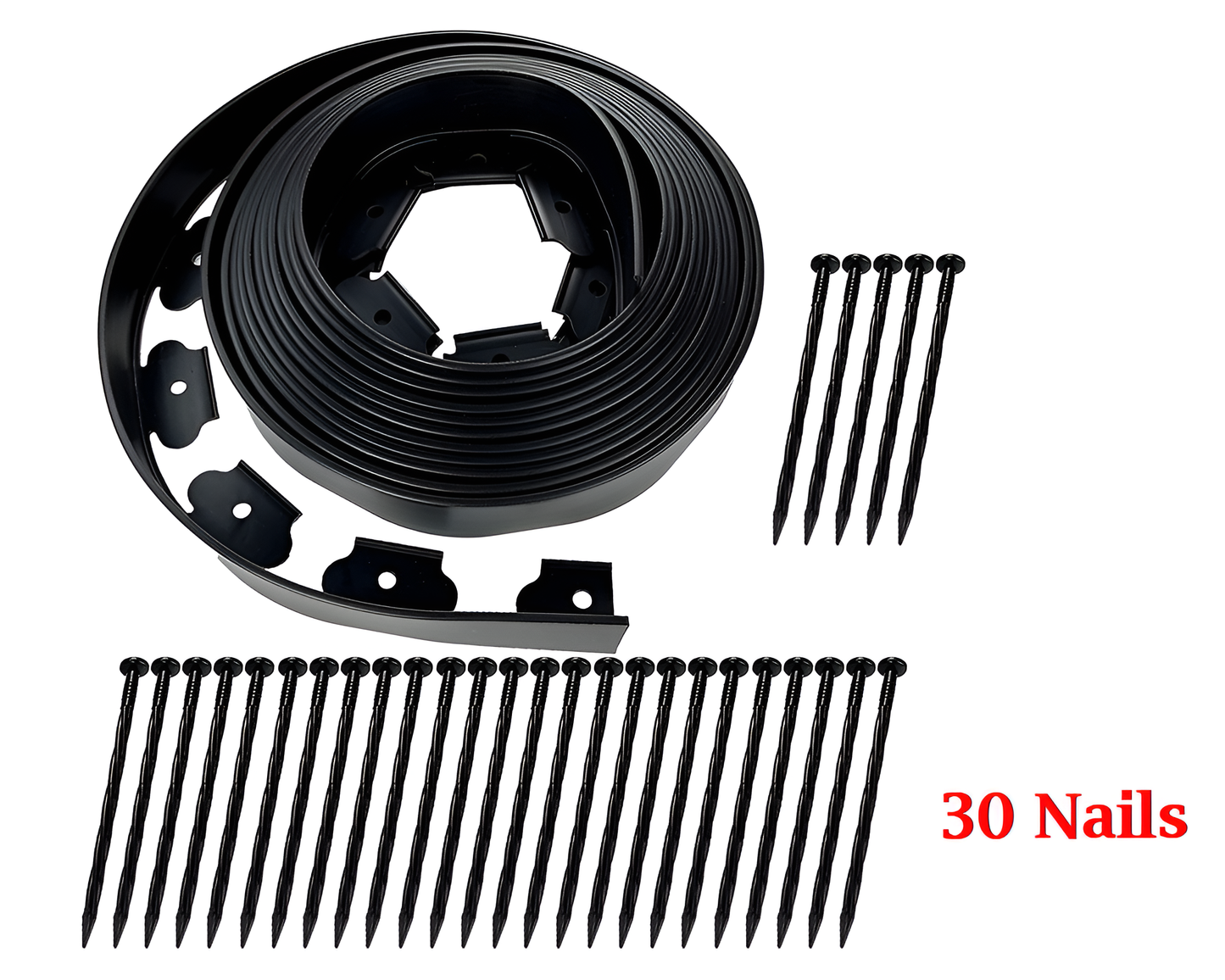 4PCS No-Dig Lawn Edging Border - Easy to Install Flexible Garden Edging for Pathways, Flower Beds, and Driveways 10M10M