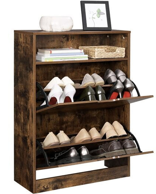 VASAGLE Shoe Cabinet Shoe Storage Organizer