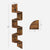 VASAGLE Floating Corner Shelf - 5-Tier 126cm High