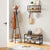 Shoe Storage Bench with 2 Shelves - Entryway Bench with Adjustable Feet for Easy Shoe Organization and Storage