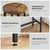 Pub-Style Bar Table and 2 Stools – Ideal for Small Kitchens, Breakfast Nooks & Apartments