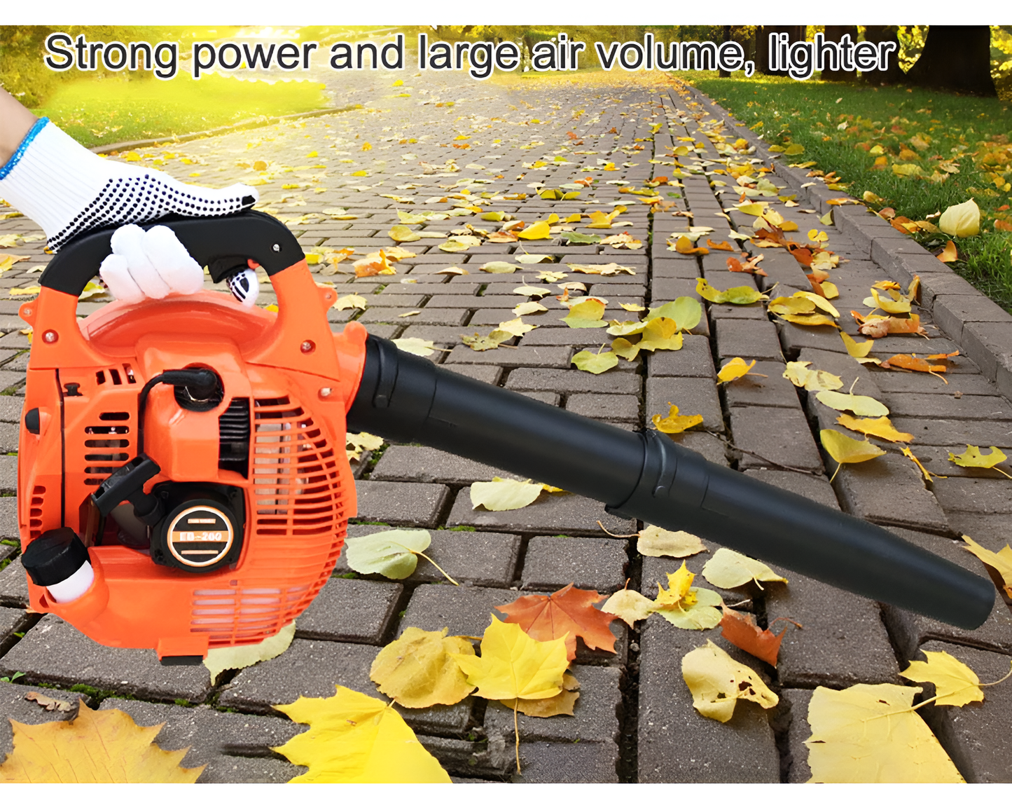 Multi-Function Garden Leaf Blower - Cordless Petrol, Lightweight with Ergonomic Handheld Design, Powerful 2-Stroke Air Cooled Engine