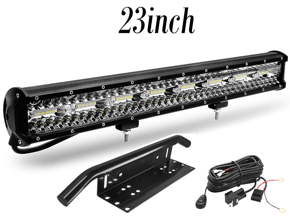 LED Light Bar 23" 620W – Tri-Row LED Light Bar with Spot Flood Combo & IP68 Waterproof for Off-Road Vehicles