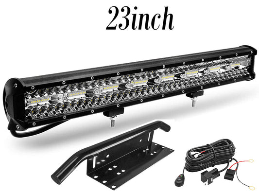 LED Light Bar 23" 620W – Tri-Row LED Light Bar with Spot Flood Combo & IP68 Waterproof for Off-Road Vehicles
