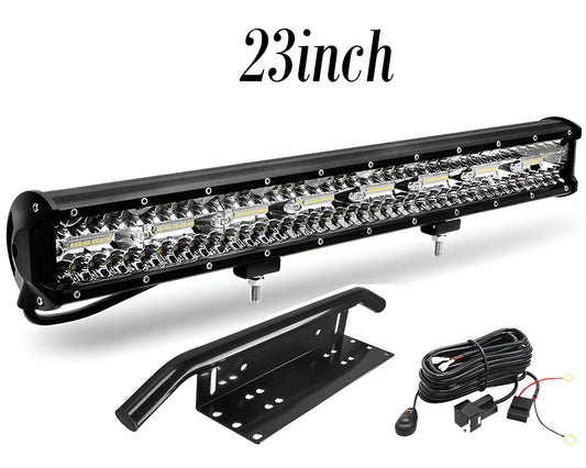 LED Light Bar 23" 620W - Tri-Row LED Light Bar with Spot Flood Combo & IP68 Waterproof for Off-Road Vehicles