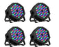 Professional 54 LEDs PAR Light LED Strobe Stage PAR Light 4PCS