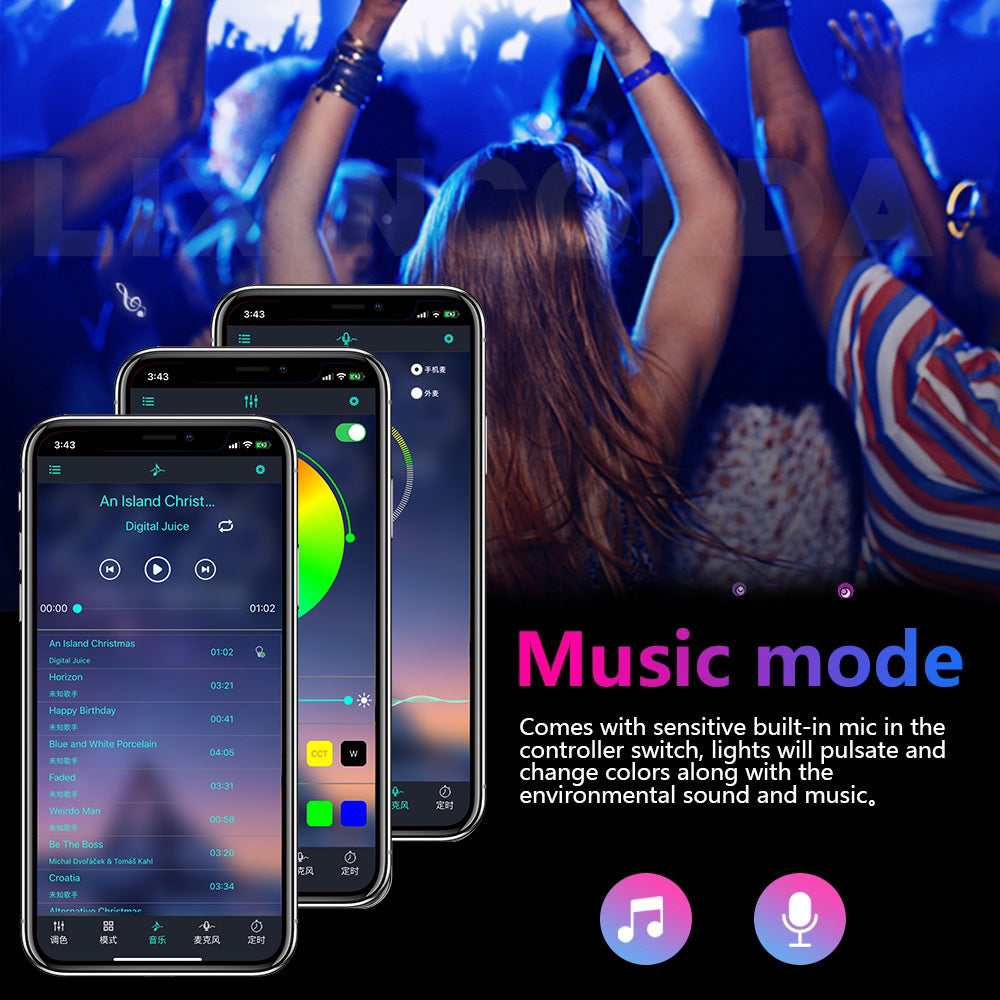 LED Strip Lights 20M 5050RGB 24key Remote