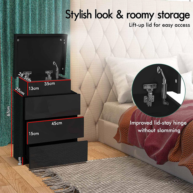 LED Bedside Table 16 LED Colors