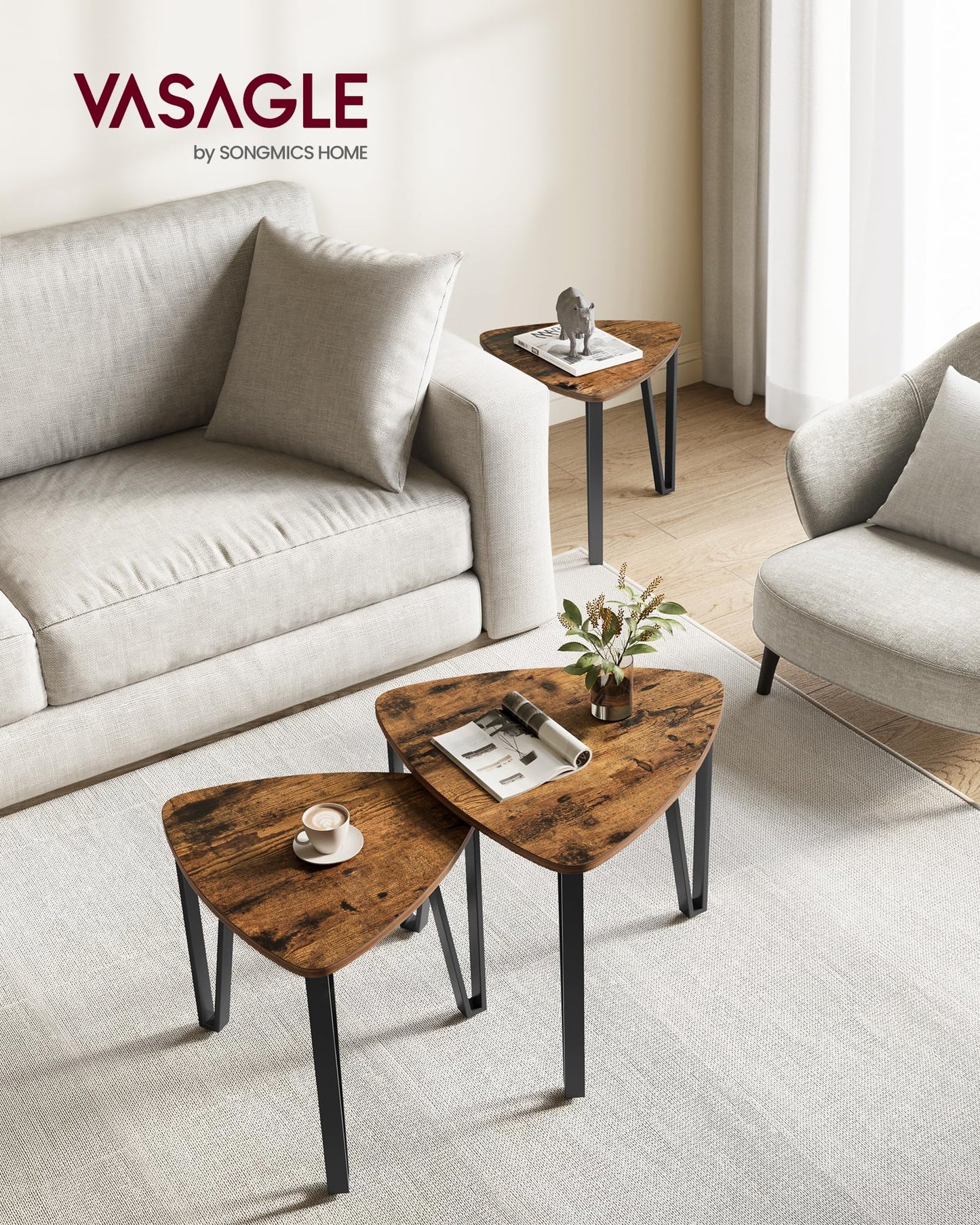 Coffee Table Nesting Table Set - 2pc