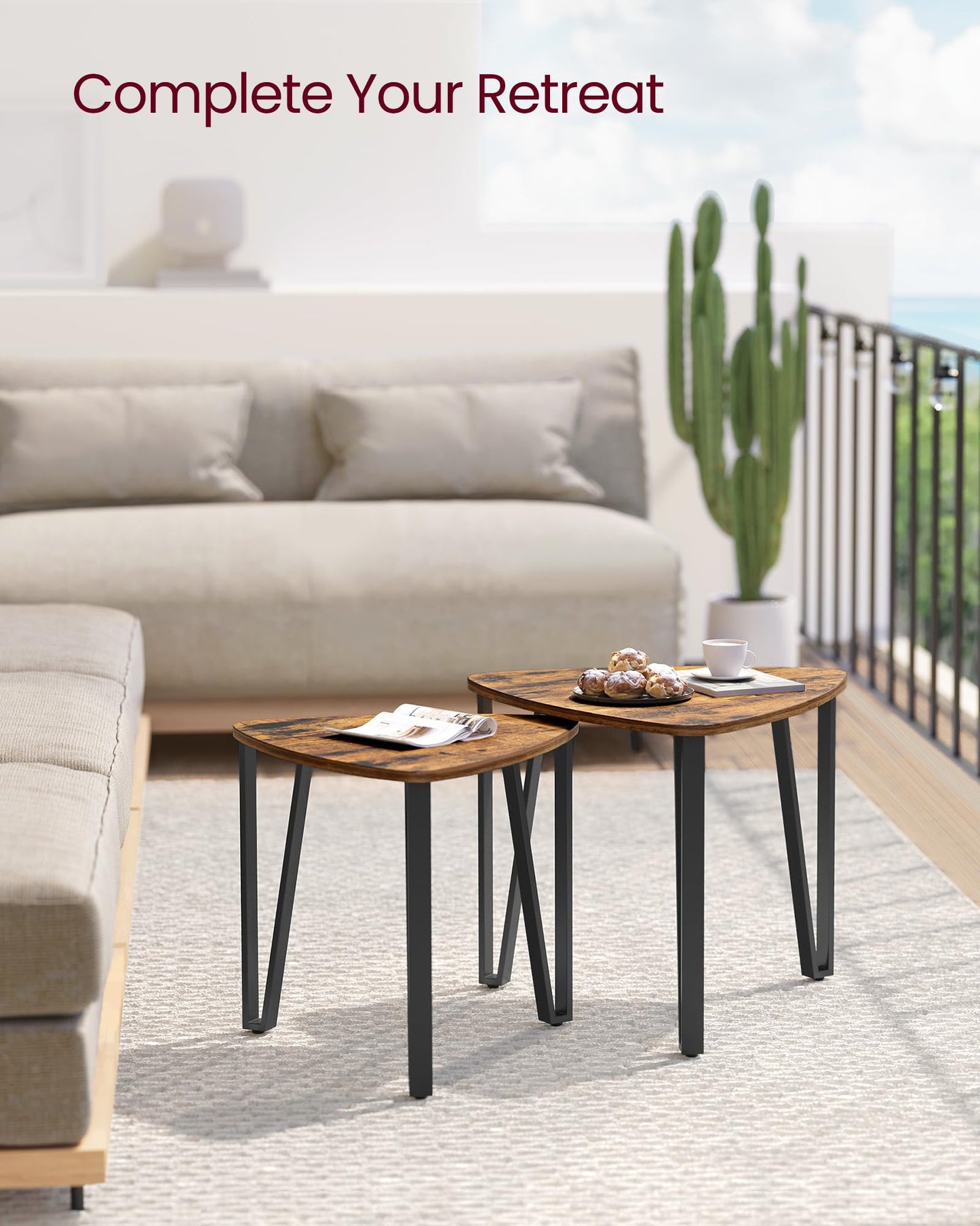 Coffee Table Nesting Table Set - 2pc