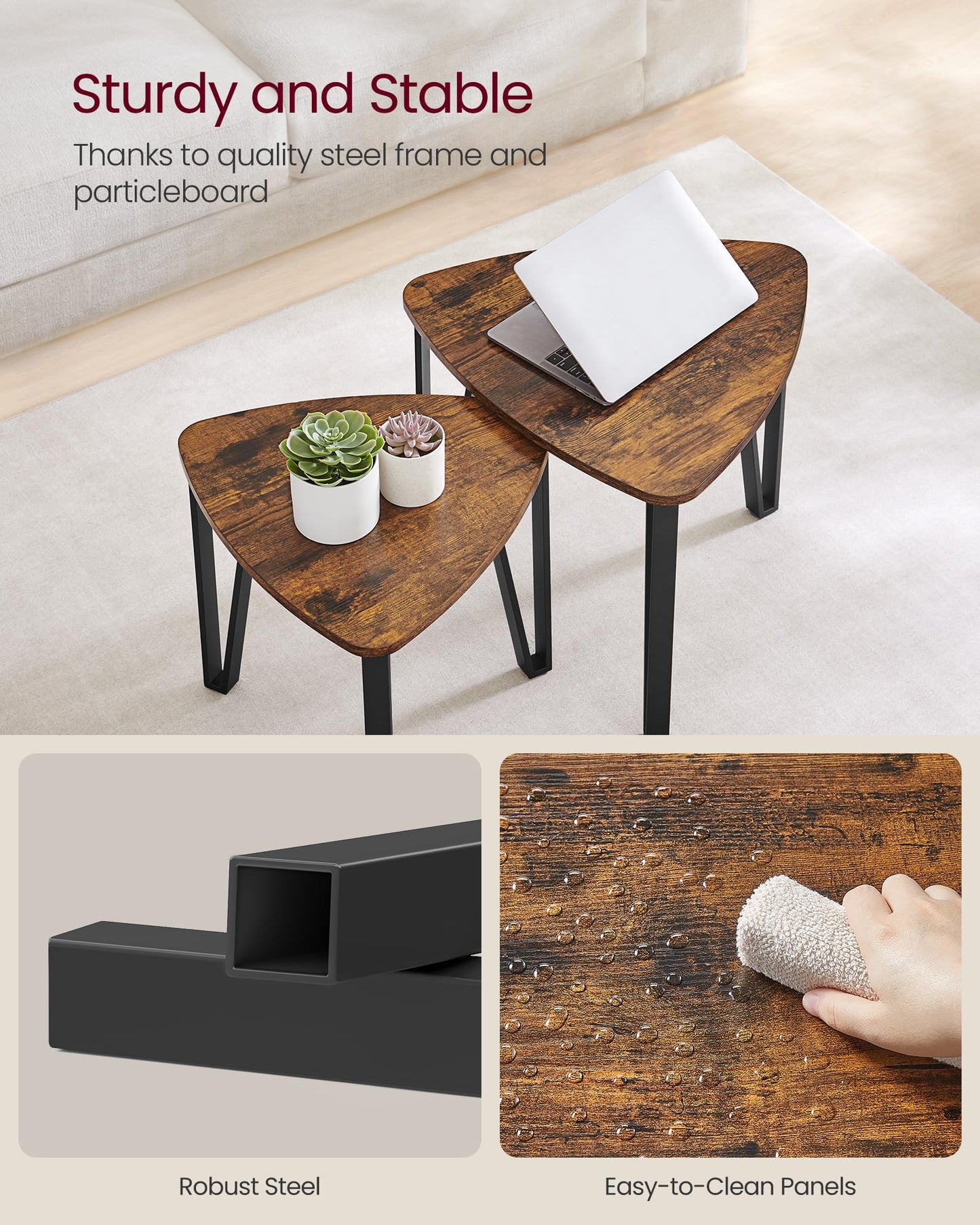 Coffee Table Nesting Table Set - 2pc