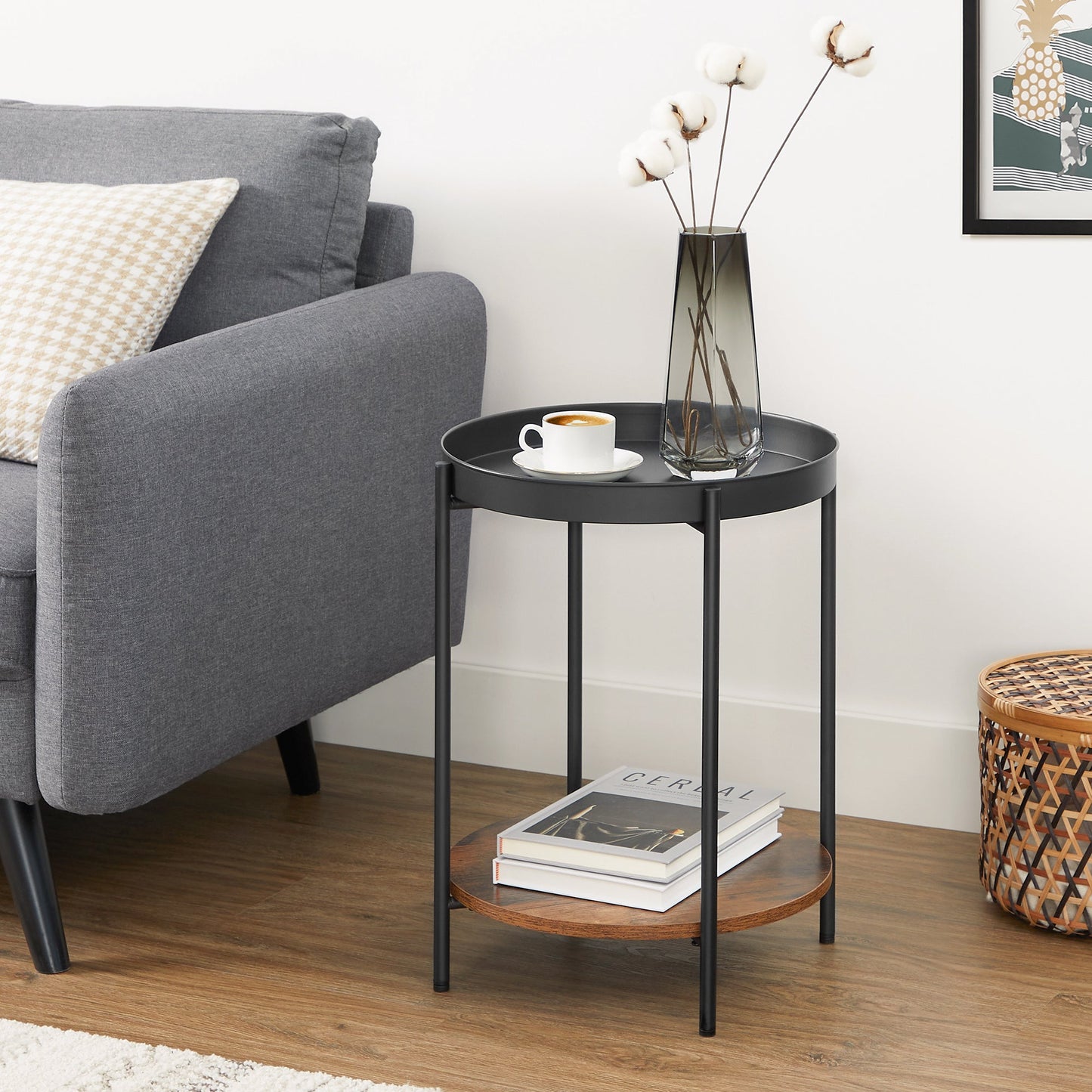 Side Table End Table Vasagle Bedside Table